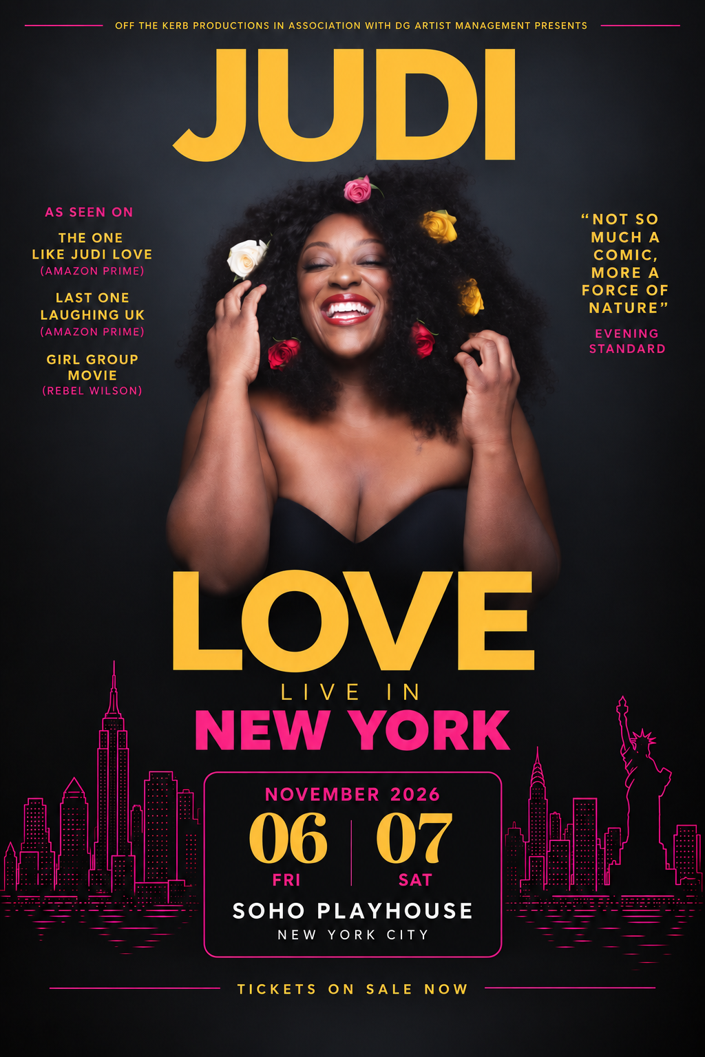 Judi Love live in New York