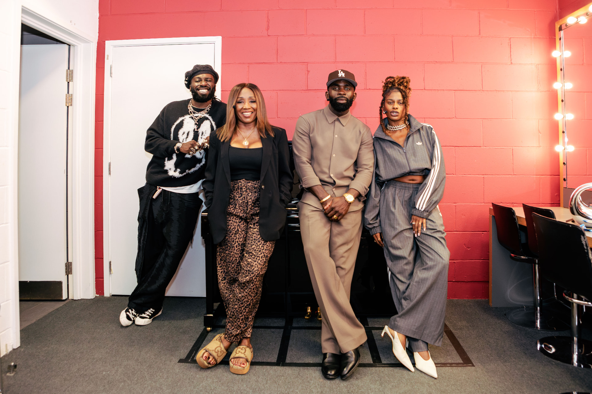 Our Table Live guests, left to right: Kojey Radical, Diane Parish, Jimmy Akingbola and Zeze Mills